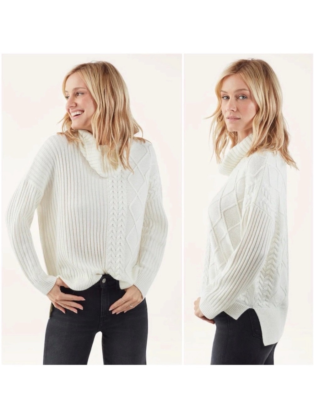 SPLENDID LAKEWOOD CABLEKNIT SWEATER SZ LARGE - BNWT